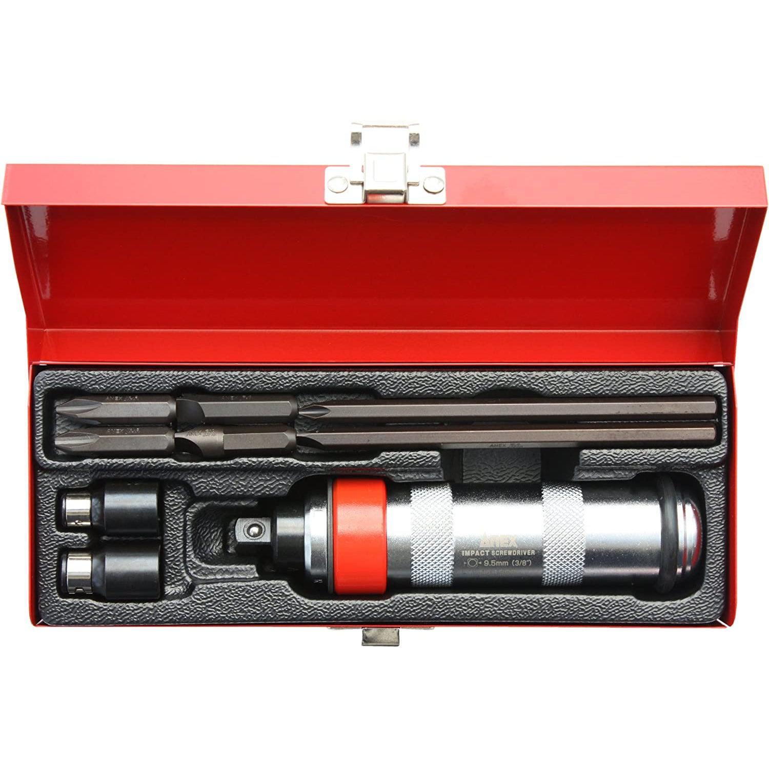 Anex Impact Screwdriver Set 9.5mm (3/8) Drive 1902