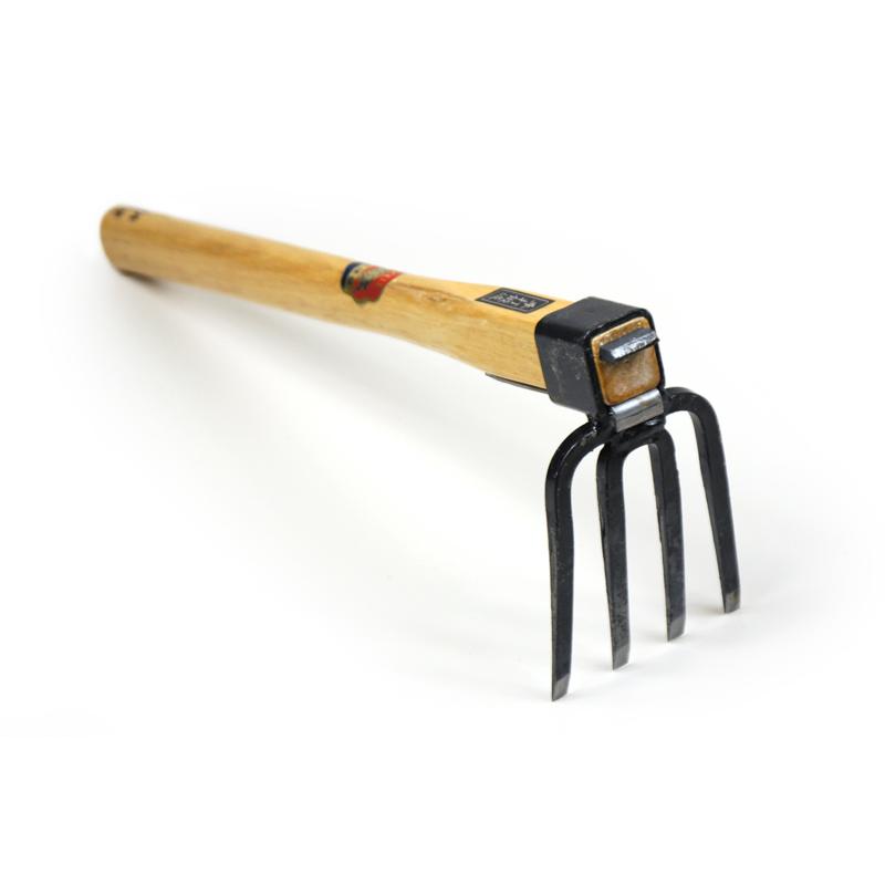 Azui Handheld Fork Hoe Angled Garden Fork Four Prong 145mm