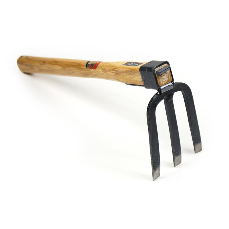 Azui Handheld Fork Hoe Wide Point Garden Fork Three Prong 157mm