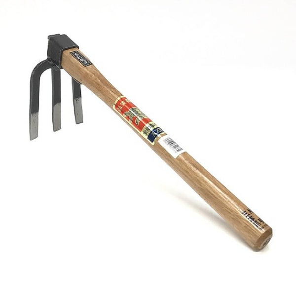 Azui Handheld Fork Hoe Wide Point Garden Fork Three Prong 157mm