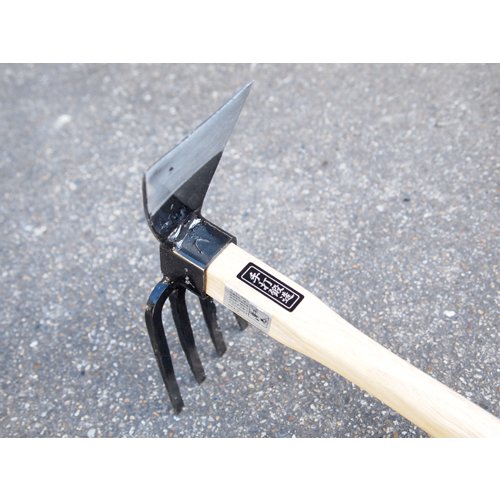 Azui Handmade Carbon Steel Garden Hoe & Digging Fork Combo 85mm