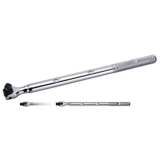 Deen 1/2 Telescopic Spinner Handle Swivel Head Nut Driver 410mm-640mm