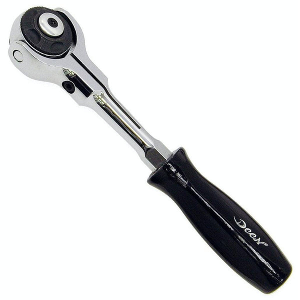 Deen 1/4" Square Swivel Head Ratchet Compact Head 155mm