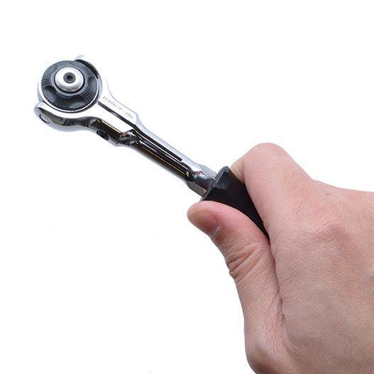 Deen 1/4" Square Swivel Head Ratchet Compact Head 155mm
