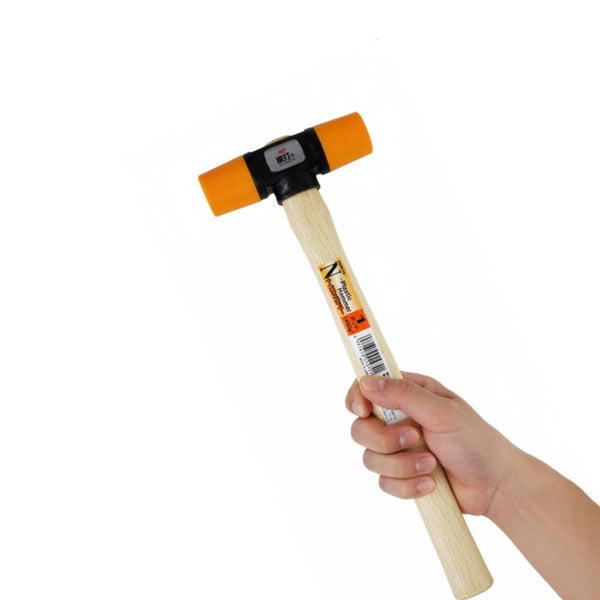 Dogyo Nylon 1lb Mallet Wood Handle Plastic Head Hammer