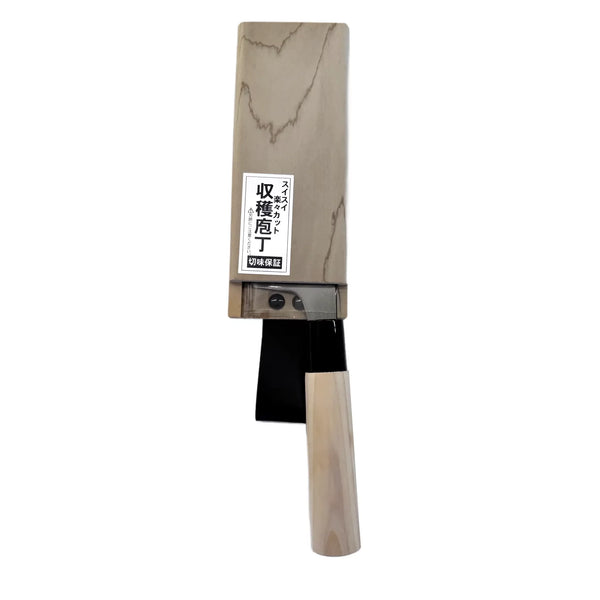 Dokan Carbon Steel Cabbage Harvesting Knife With Wooden Sheath 135mm