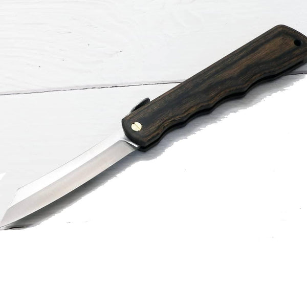 Higonokami Woody Japanese Wood Handled Folding Pocket Knife 183mm