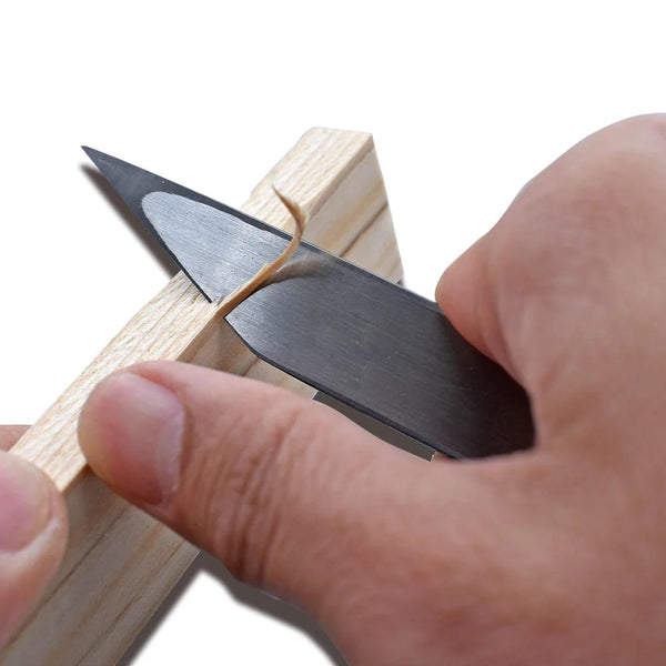 Ikeuchi Japanese Kiridashi Knife Aogami Blue Paper Steel Carving Knife