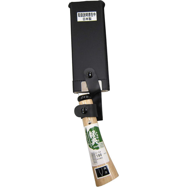 Kanenori Laminated Carbon Steel Double Bevel Nata Hatchet 180mm C-14