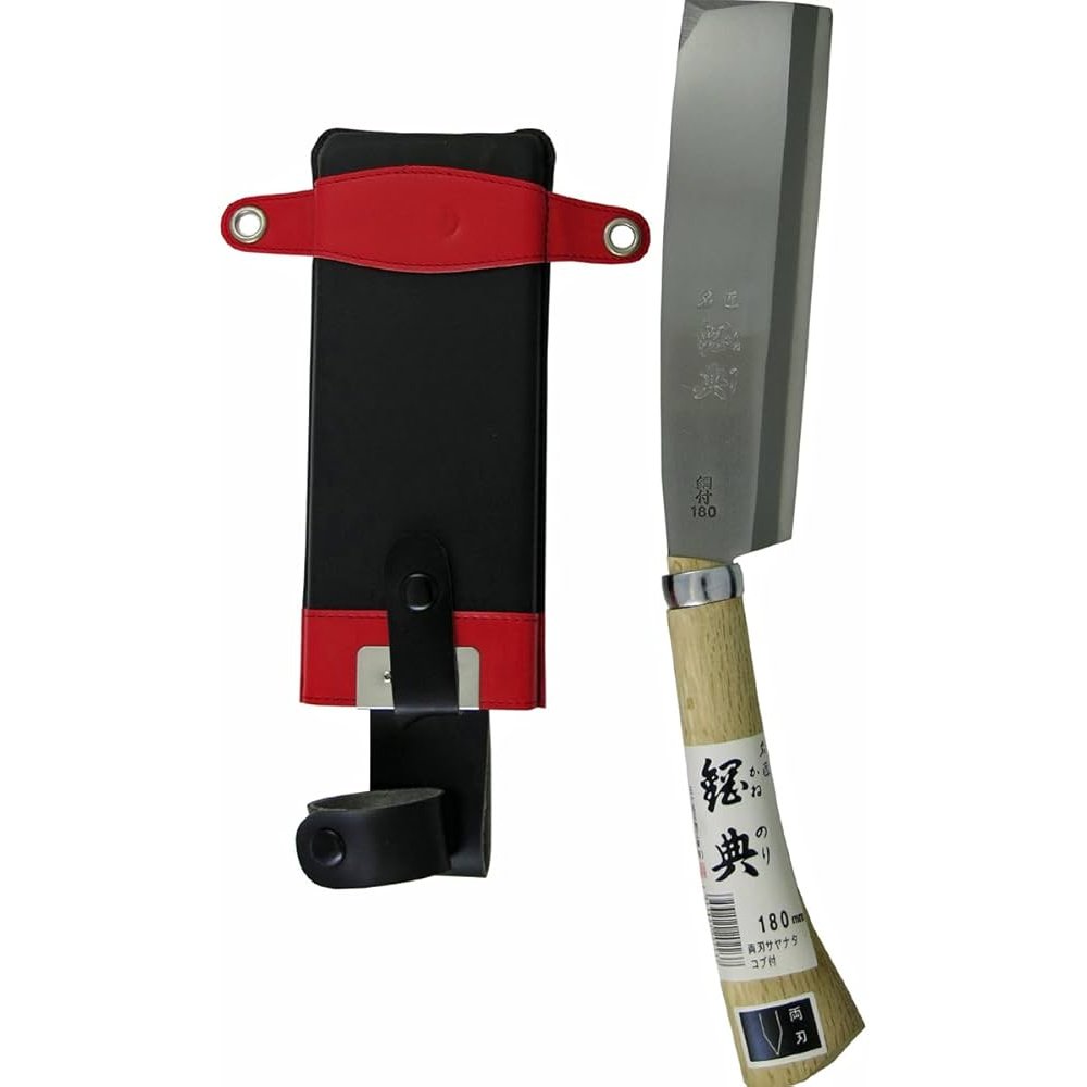 Kanenori Nata Hatchet Double Bevel Japanese Axe With Sheath 180mm C-141