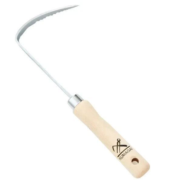 Kumagai Left-Hand Weeding Sickle Stainless Steel Rust-Resistant 25cm