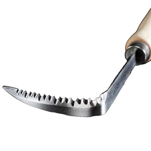 Kumagai Left-Hand Weeding Sickle Stainless Steel Rust-Resistant 25cm