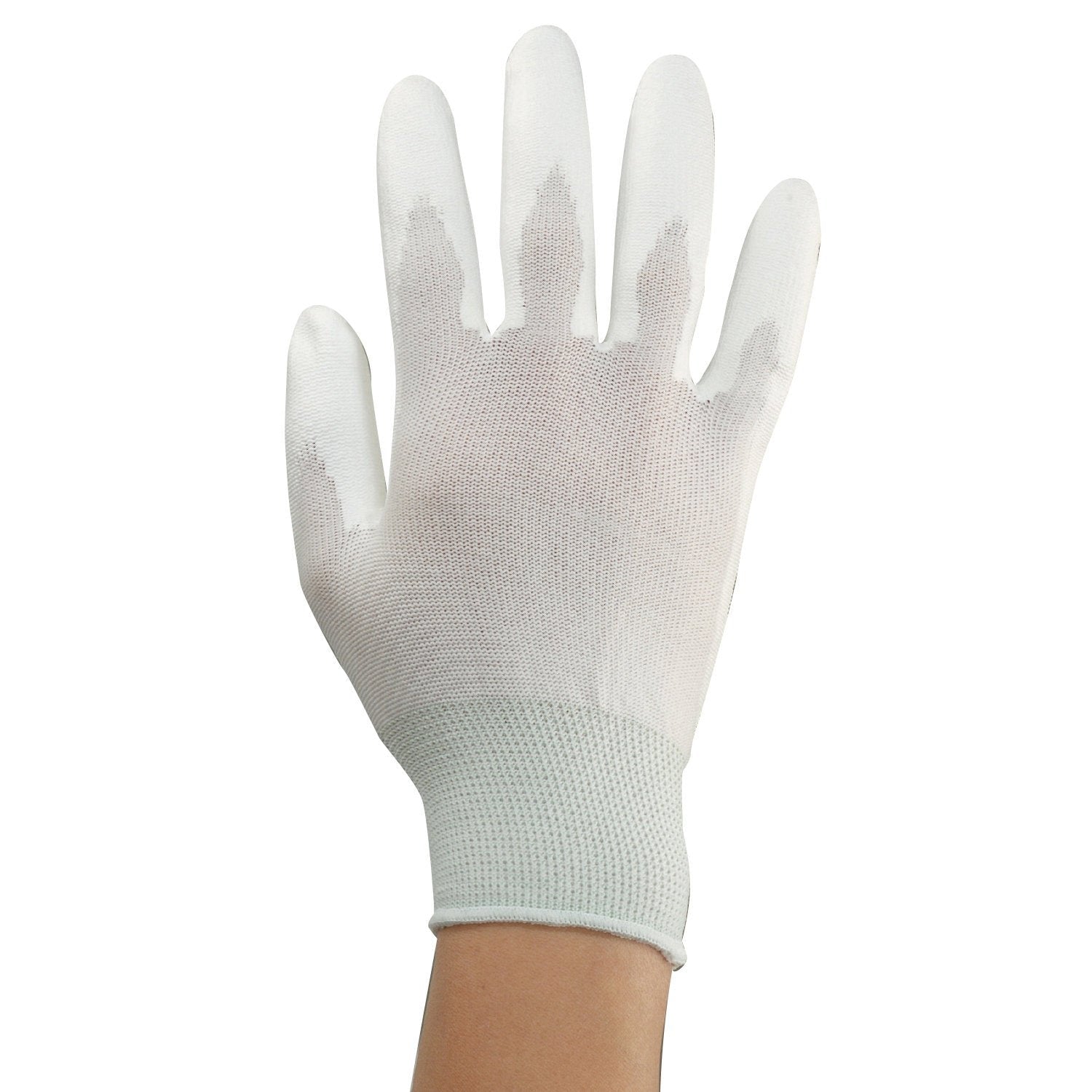 Engineer Dust Resistant White Inspection Gloves (Palm Coat) ZC-43