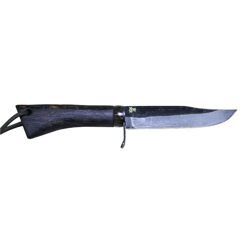 Ikeuchi Carbon Steel Camping Hunting Knife Blue Paper Steel 45-150-KURO