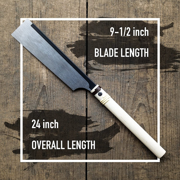 Suizan Japanese Saw Dozuki Dovetail Pull Saw 9.5 Inch