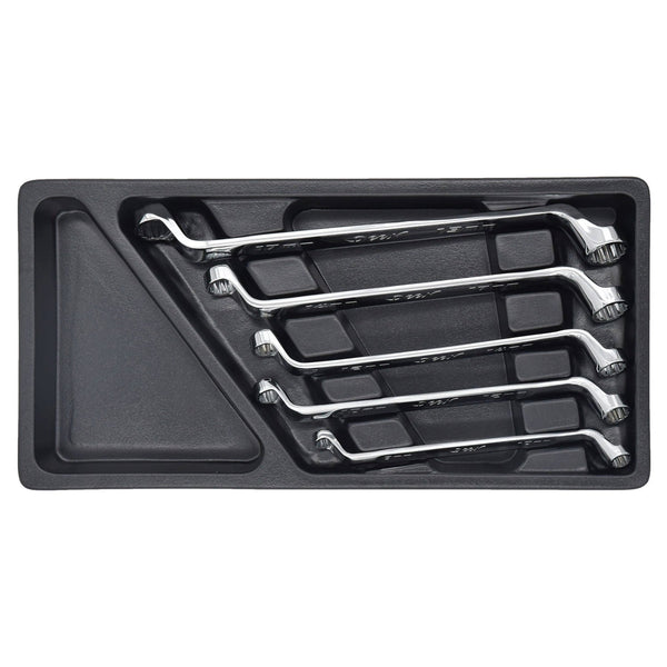 Deen 75 Degree Deep Offset Wrench Set Double Box End Wrench 5 Pieces