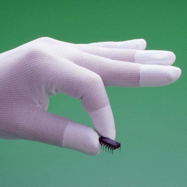 Engineer Dust Resistant White Inspection Gloves (Finger Coat) ZC-40