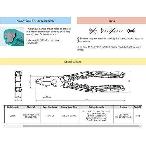 Engineer Neji Saurus Screw Removal Pliers PZ-78