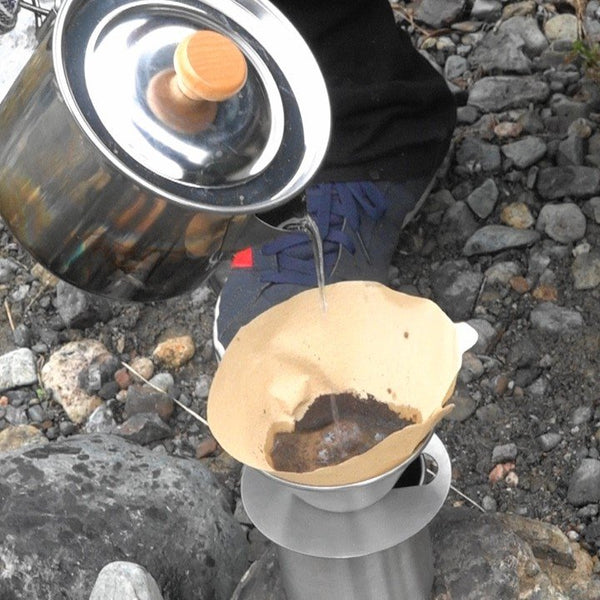 Ptygrace Camping Kettle, Coffee Dripper & Mug Set With Carry Bag