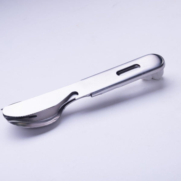 Ptygrace Compact 3pc Camping Cutlery Set Including Knife, Fork & Spoon