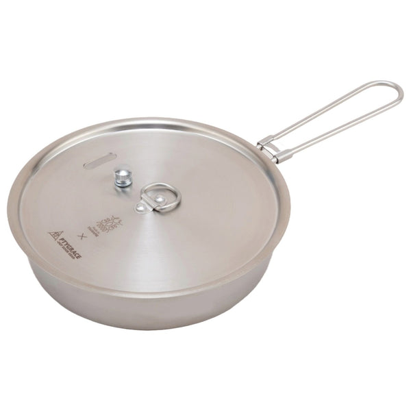 Ptygrace Compact Frying Pan For Camping Durable Clad Steel Pan 20cm