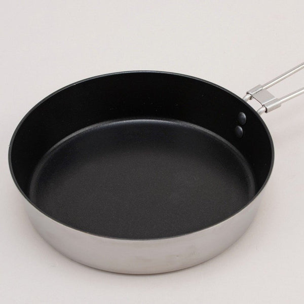Ptygrace Compact Frying Pan For Camping Durable Clad Steel Pan 20cm