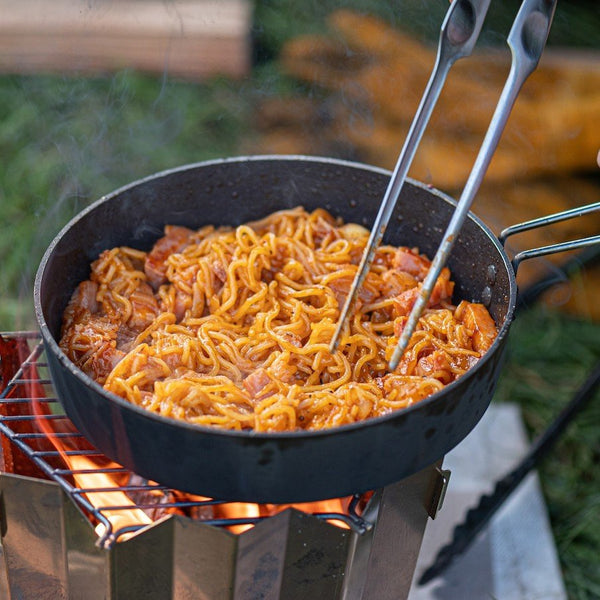 Ptygrace Compact Frying Pan For Camping Durable Clad Steel Pan 20cm