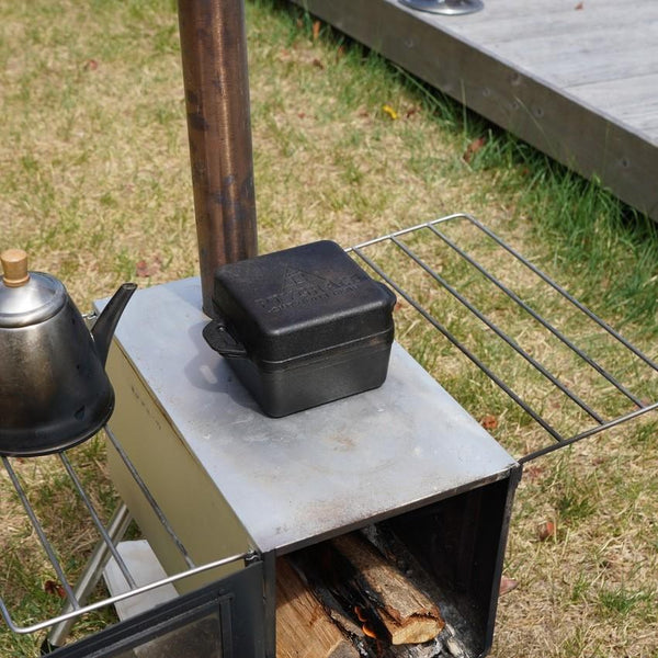 Ptygrace Cube Mini Dutch Oven Compact Cast Iron Cooker