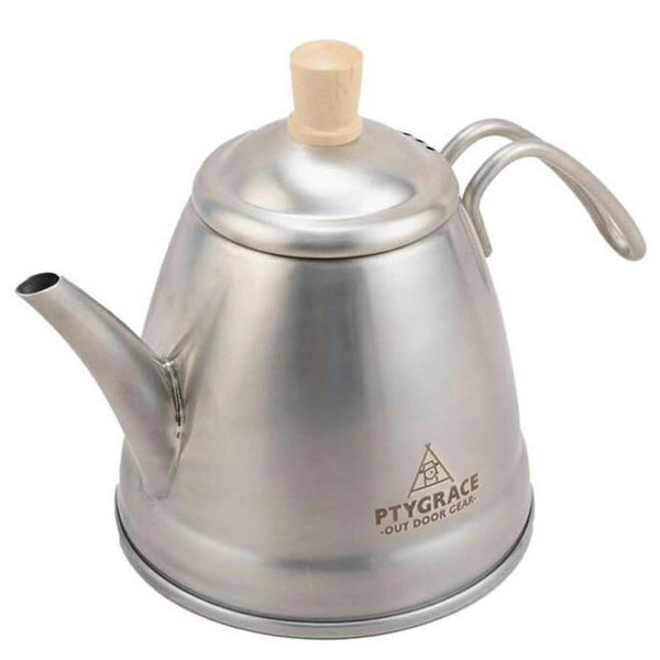 Ptygrace Durable Stainless Steel Outdoor Kettle For Camping 1.2L