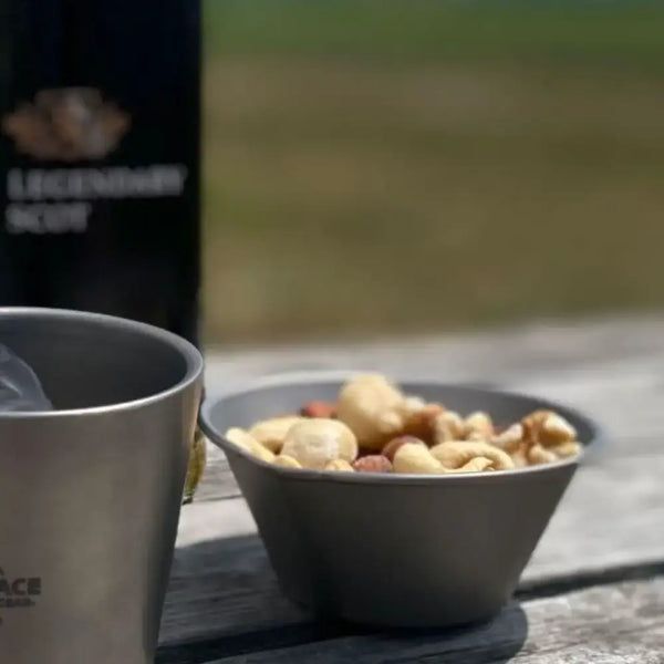 Ptygrace Durable Titanium Lightweight Measuring Cup For Camping 150ml