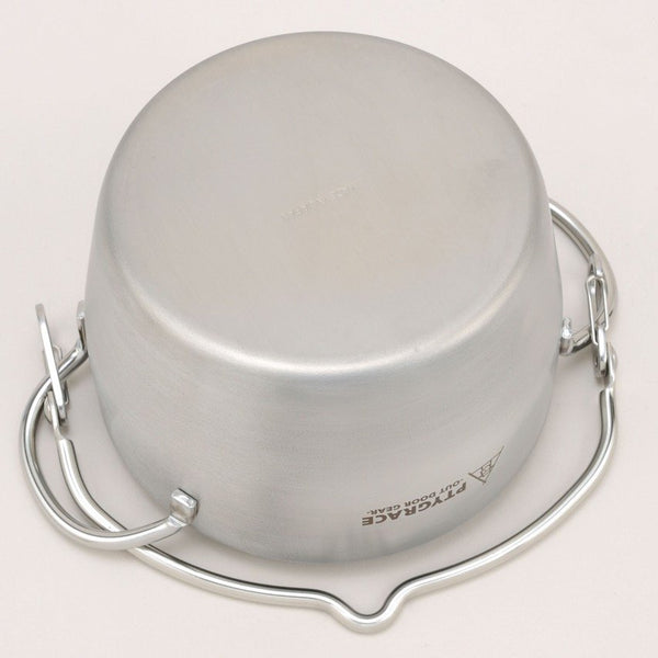 Ptygrace Dutch Oven With Bail Handle IH Compatible Camping Pot 1.4L