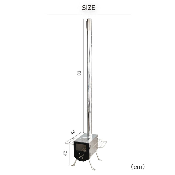 Ptygrace Fire One Wood Stove Portable Outdoor Stove With Chimney
