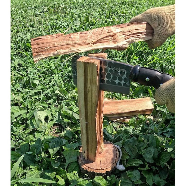 Ptygrace Hammered Carbon Steel Nata Hatchet Handmade Camp Axe 135mm