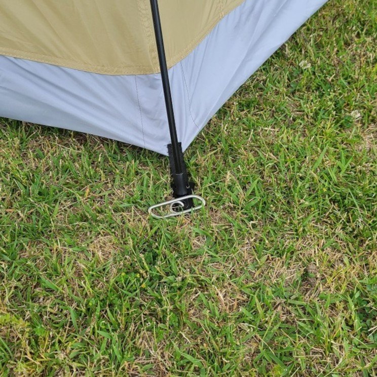 Ptygrace Mini Twisting Tent Pegs Easy Spiral Tent Stakes 4ct. by Daitool