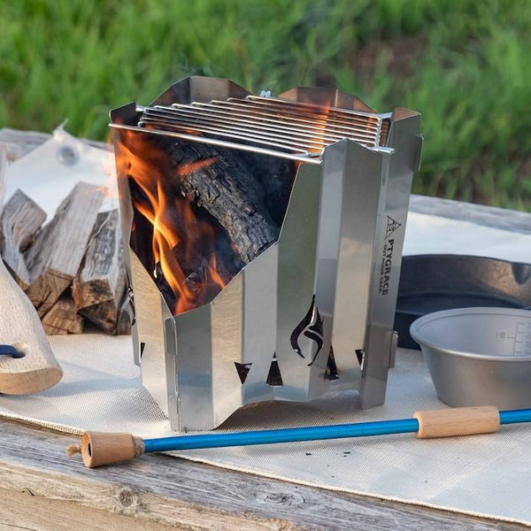 Ptygrace Solo Fire Core Portable Outdoor Fire Pit & Stand