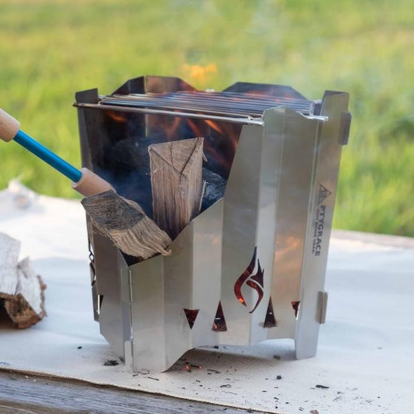 Ptygrace Solo Fire Core Portable Outdoor Fire Pit & Stand