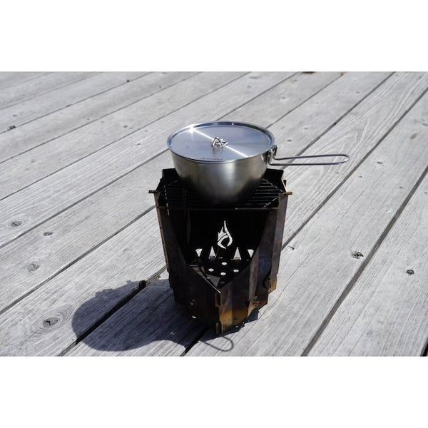 Ptygrace Versatile Camping Saucepan Compact Pan With Carry Bag 550ml