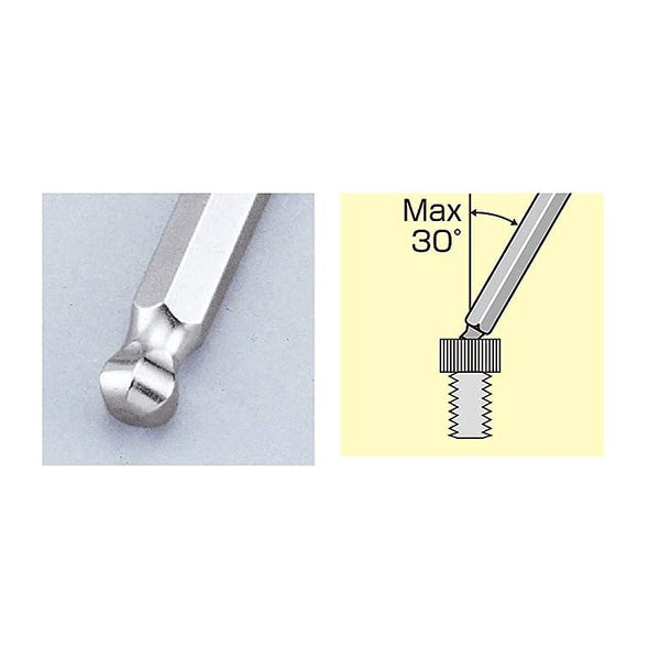 Tone Extra Long Ball End Allen Wrenches Set of 9 BPLT90