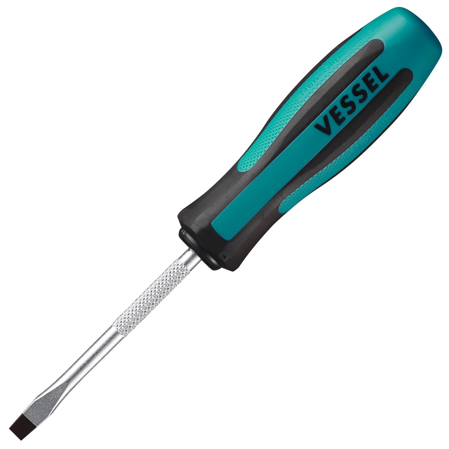 Vessel Megadora 900 Non-Slip Chrome Slotted Screwdriver -5.5 75mm