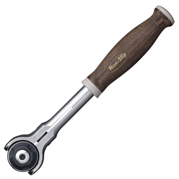 Vessel Wood Handle Ratchet Wrench & Socket Set with Case HRW2004M-SW