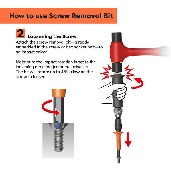 Anex Nejitori Screw Removal Tool and Impact Screwdriver Set 1903-NS1