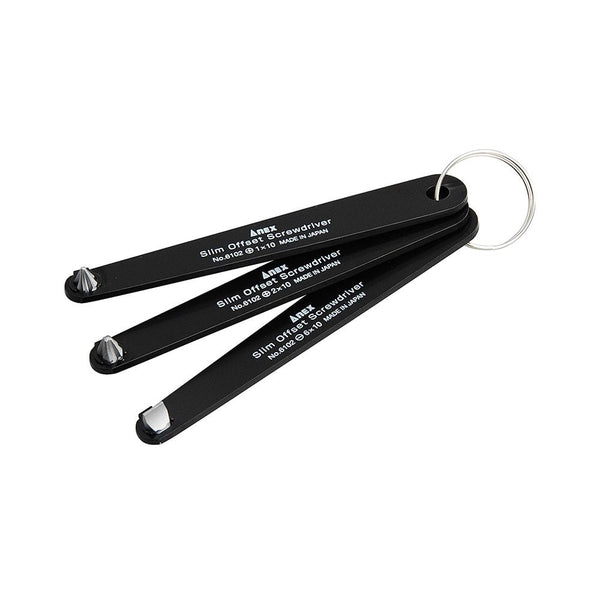 Anex Ultra-Slim Offset Screwdrivers Set of 3 6102-T