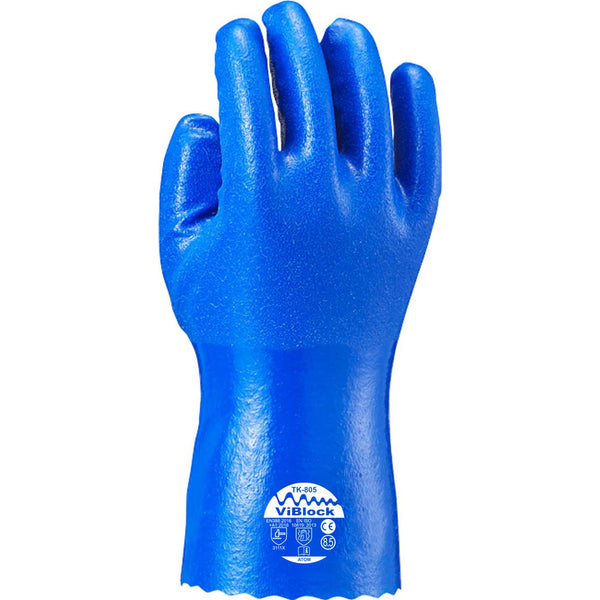 Atom Shingen Waterproof Anti-Vibration Gloves Nitrile Work Gloves-Daitool