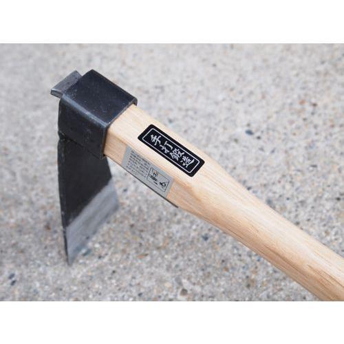 Azui One-Handed Carbon Steel Narrow Hoe With Wood Handle 62mm-Daitool