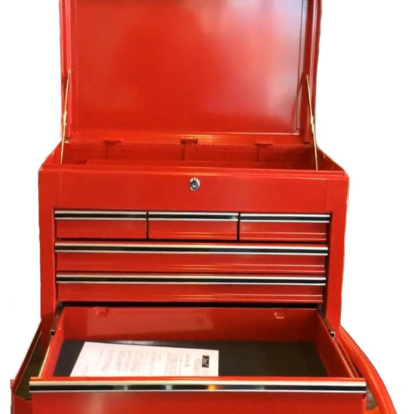 Deen 4 Drawer Steel Tool Box Heavy-Duty Tool Chest Red