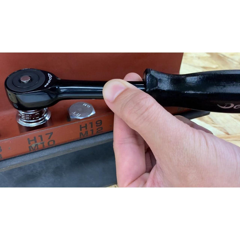 Edward Tools Ratchet Handle 1/2” Drive - 10” Standard Size Rotator Ratchet  - Heavy Duty Steel Construction - Twist Socket Driver Head - SAE/Metric