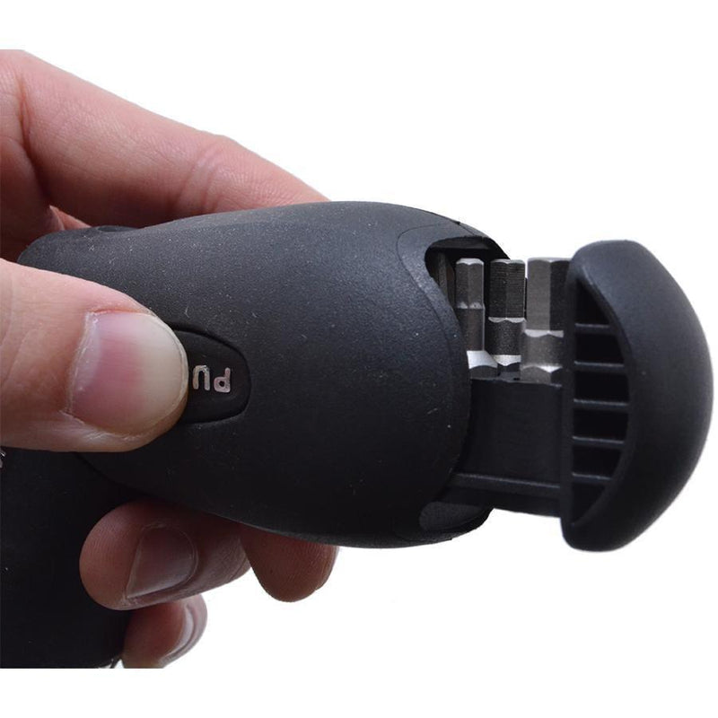 Deen Pistol Grip Ratcheting Screwdriver Socket Driver Set With 7 Bits-Daitool
