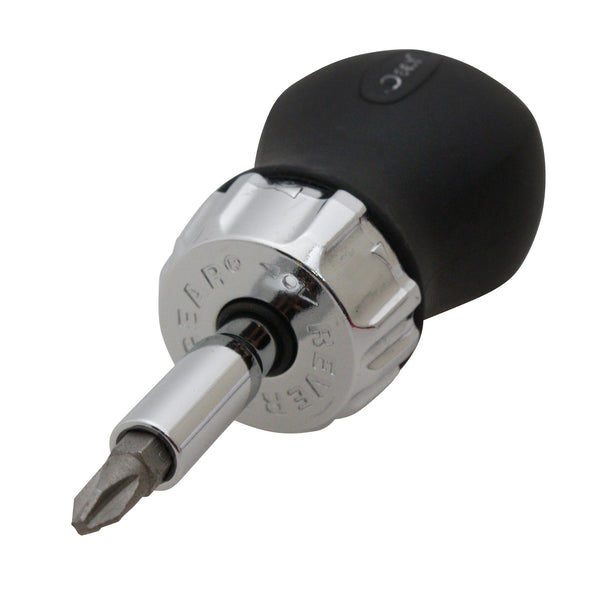 Deen Stubby Ratcheting Screwdriver Multi-Bit Screwdriver Bit Holder