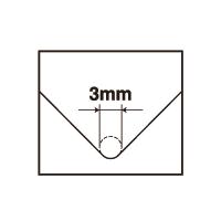 Kaneshika 3mm Edge Internal Corner Trowel With Wood Handle