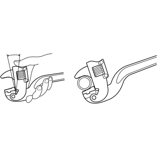 Lobster Aluminum Offset Pipe Wrench Corner Wrench-Daitool